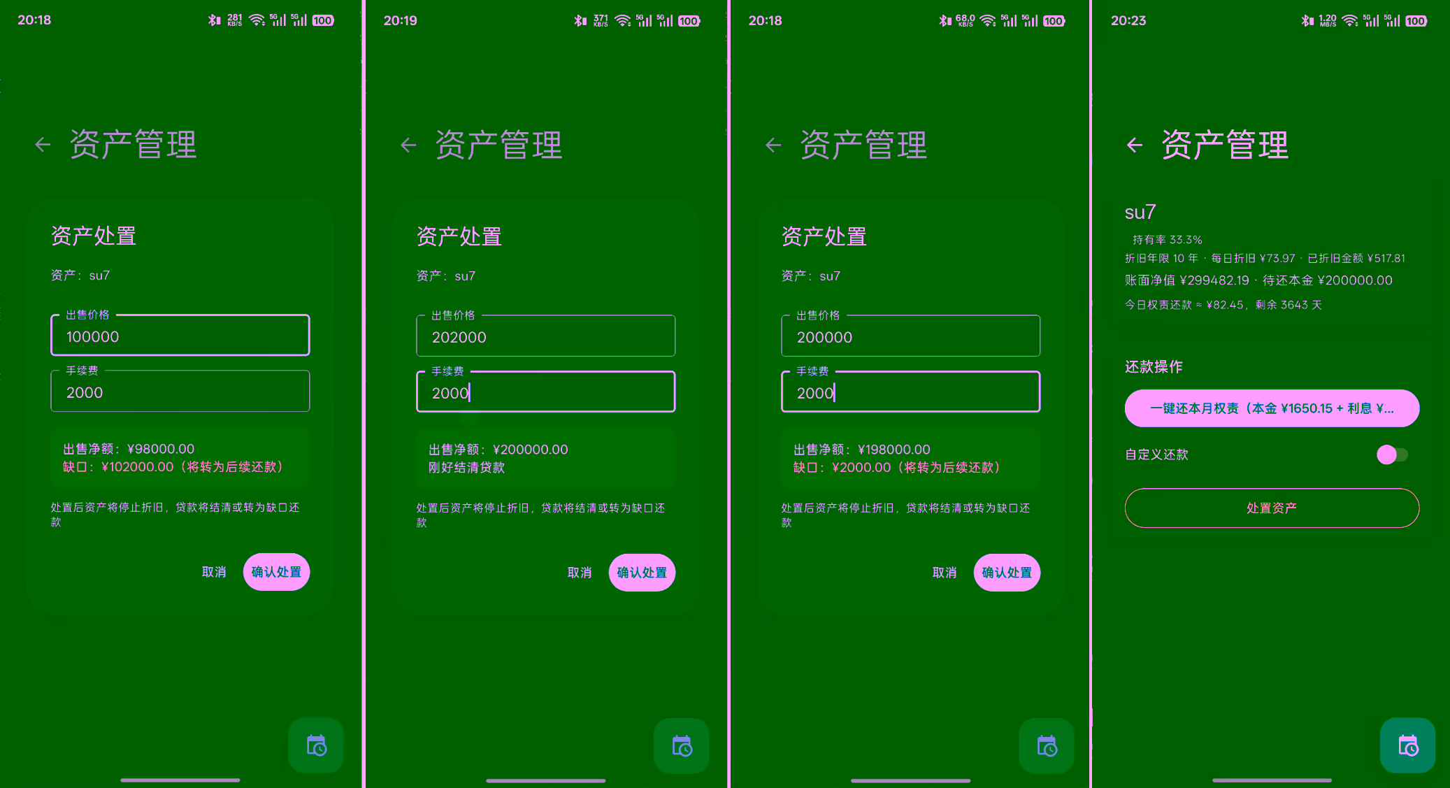 完整的资产原理与处置系统